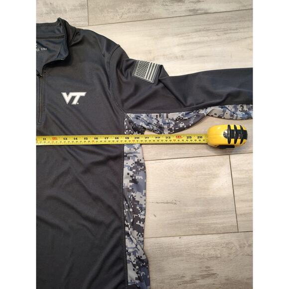 Virginia Tech Colosseum OHT Military Digital Camo Lightweight 1/4-Zip Size Large - Picture 4 of 4